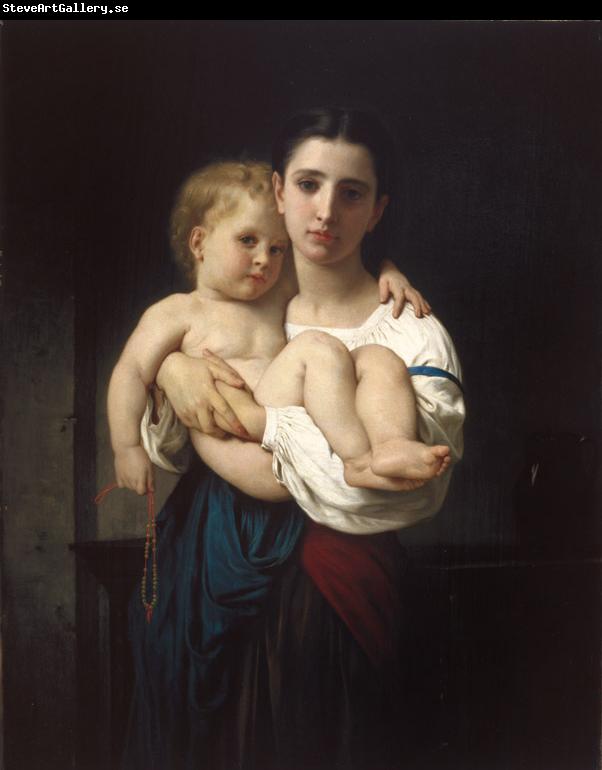 Adolphe William Bouguereau The Elder Sister (mk26)